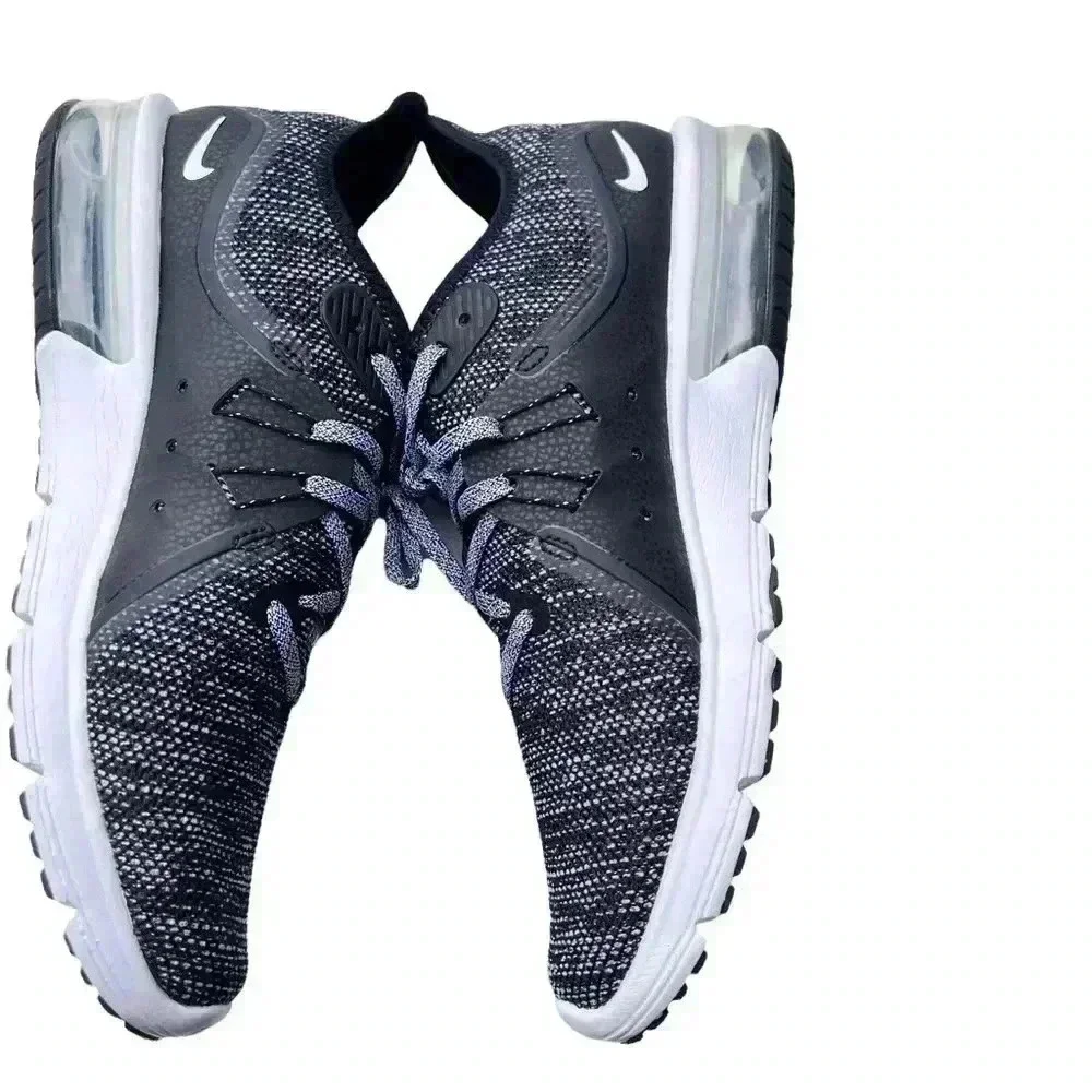 WOMEN’S NIKE AIR MAX SEQUENT 3 RUNNING TRAINER SIZE 10 BLACK,WHITE&DARK GREY•